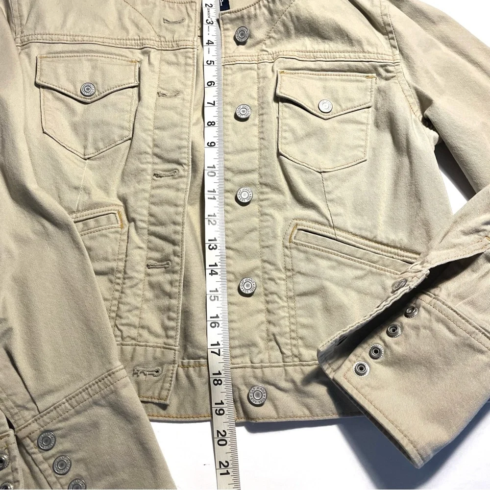 Gap, jean jacket, tan women’s medium - Picture 8 of 13